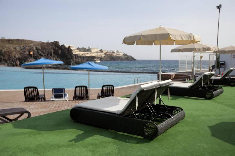 Beach-Front Tenerife Sth Sea And Pool View Costa Del Silencio Exterior foto